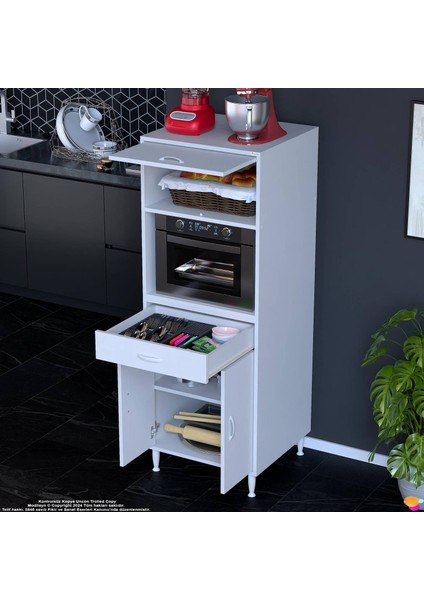 Salsa Mutfak Dolabı Tek Çekmece, 3 Kapaklı. Ekmeklik / Fırın / Mikrodalga Dolabı 60X162,4X56 cm modelleri