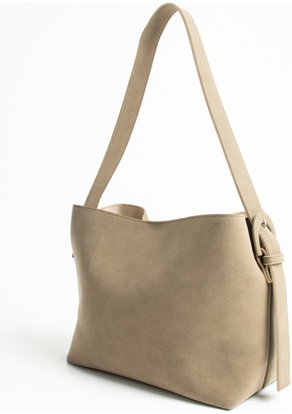 Ravenna Süet Mıknatıs Kapamalı Fermuarlı Iç Bölme Büyük Boy Shopper Kadın Omuz Çantası fiyatları