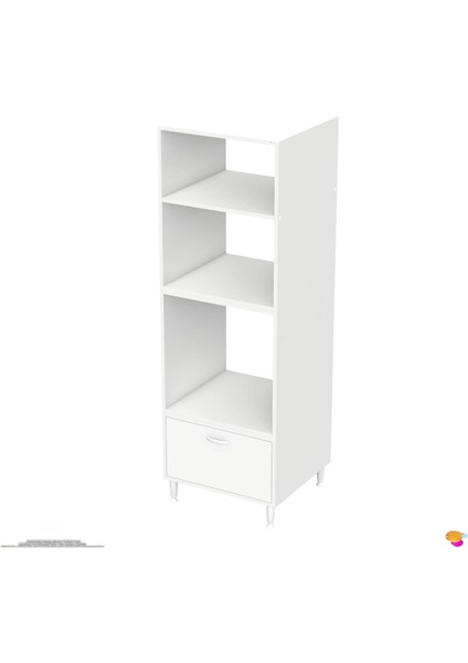 Dora Ankastre Dolap: Tek Kapaklı Mini/midi Mikrodalga Fırın Dolabı Beyaz Dolap 60X185,9X56 cm