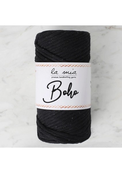 La Mia Boho Siyah Büküm Makrome Ipi - L006 - 33997