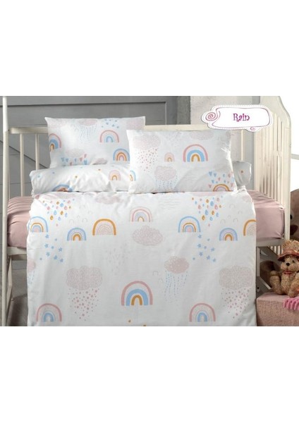 Rain Desenli Bebek Nevresim Takımı RCS.RAİ.0005