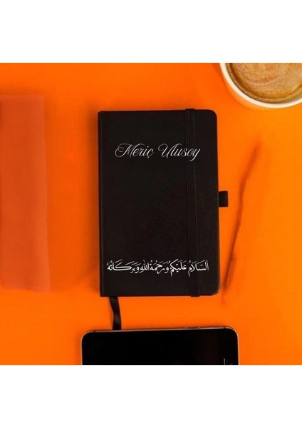 Kişiye Özel Hat Sanatı Tasarımlı Deri Not Defteri – Isme Özel Manevi Hediye
