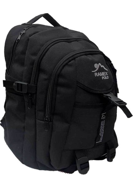 Siyah Dağcı Sırt Çantası Kanvas Kumaş 50LT 501 Outdoor Çanta modelleri