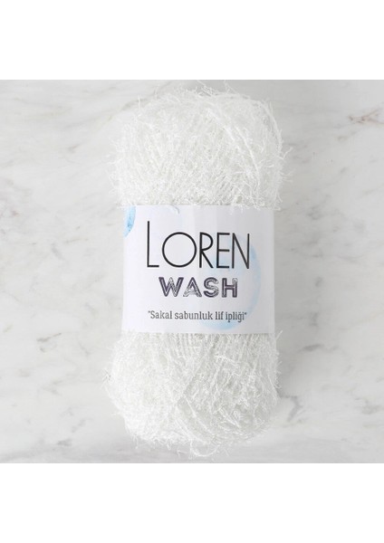 Loren Wash Beyaz El Örgü Ipi - R150 - 34040
