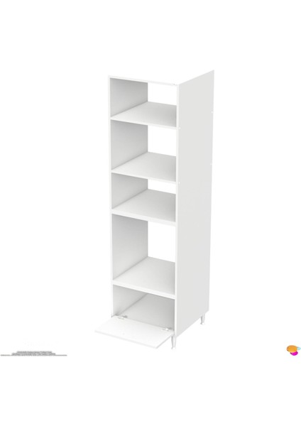 Meri Ankastre Dolabı 1 Kapaklı Mini/midi Mikrodalga Mutfak Fırın Dolabı Beyaz Dolap 60X217X56 cm
