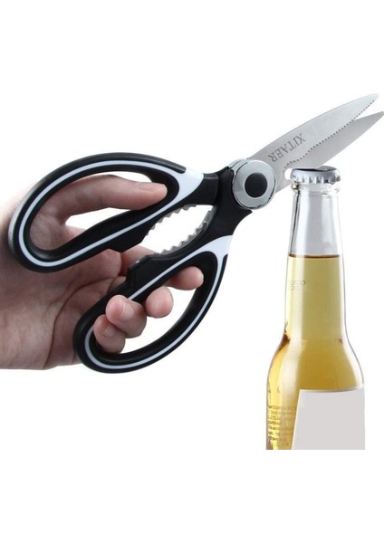 Paslanmaz Çelik Mutfak Makası Tavuk Makası Meşrubat Açıcılı Fonksiypel Makas modelleri