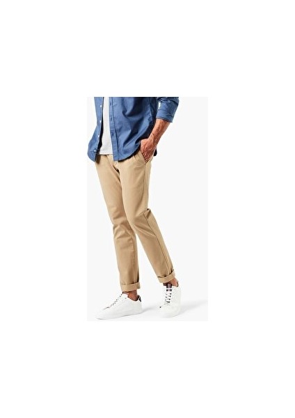 Smart 360 Flex Bej Ultimate Skinny Fit Chino Pantolon