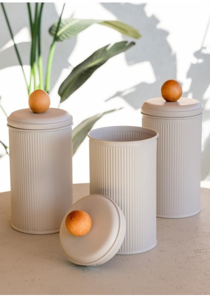 Stripe Çay Kahve Şeker Kavanozu 1,20 Lt