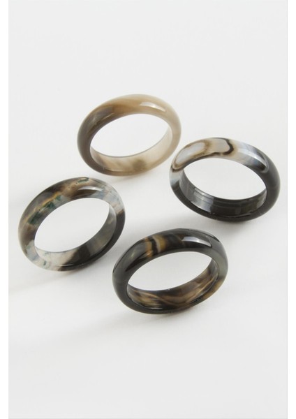 Techmrt Akik Doğaltaş Yüzük-Siyah modelleri