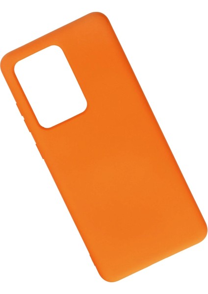 Samsung Galaxy S20 Ultra Kılıf Nano Içi Kadife Silikon - Turuncu indirimleri