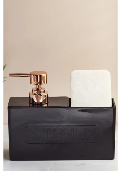 Tezgah Üstü Dikdörtgen Mutfak Sıvı Sabunluk Banyo Mutfak Bulaşık Lavabo Deterjanlık (SÜNGERSİZ) indirimleri