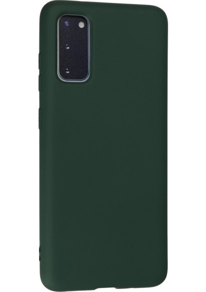 Samsung Galaxy S20 Kılıf Nano Içi Kadife Silikon - Koyu Yeşil indirimleri