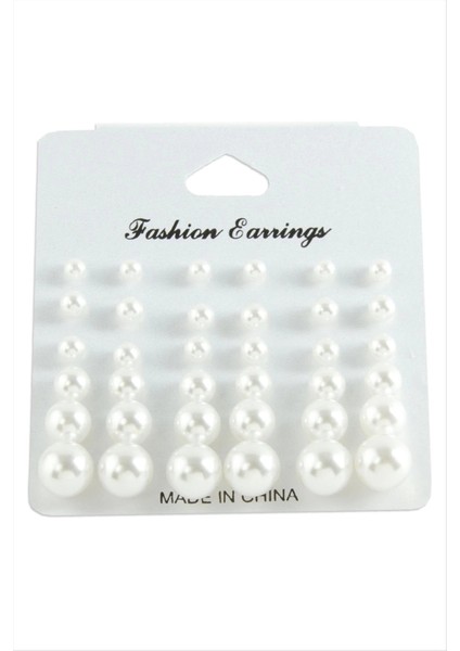 Kartlı Inci Küpe 30 Adet