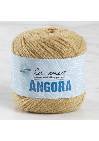 La Mia Angora 50GR Bej El Örgü Ipi - L132 - 33807