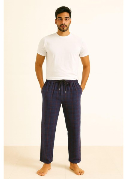 Erkek Desenli Cepli Süet Tek Alt Lacivert