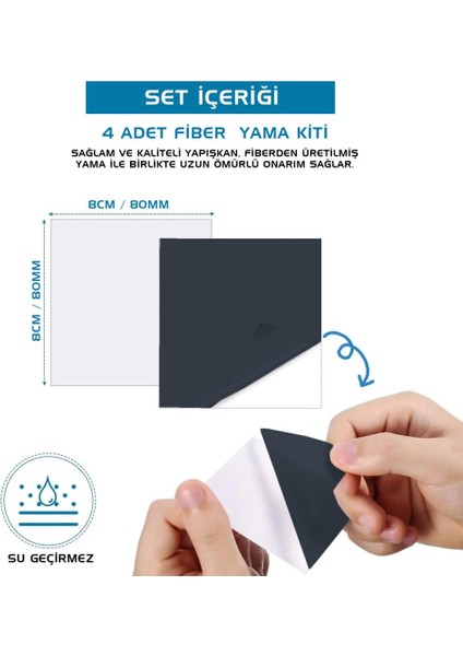 Pvc Çizme Tamir Yaması - Antrasit - Tulum Çizme / Kasık Çizme fiyatları