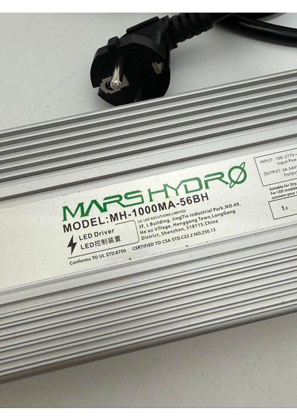 Bitki Yetiştime Işığı Güç Kaynağı 1000W MH-1000MA-56BH modelleri