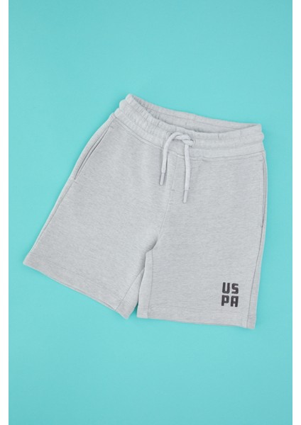 Erkek Çocuk Gri Melanj Şort (Örme) 50325210-VR086