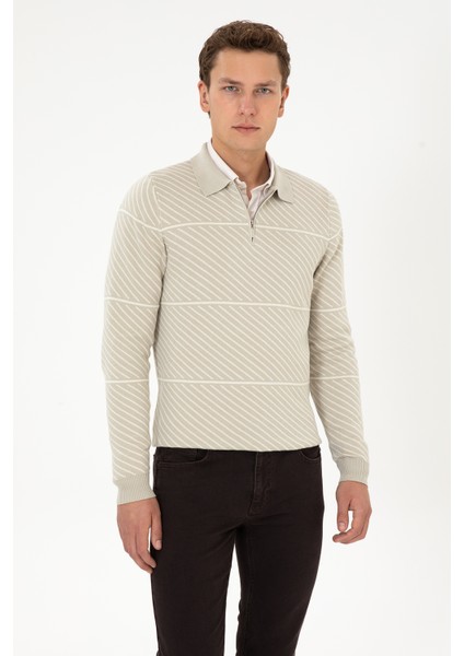 Erkek Açık Haki Kazak /triko 50308284-VR183 modelleri