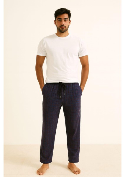 Erkek Desenli Cepli Süet Tek Alt Lacivert