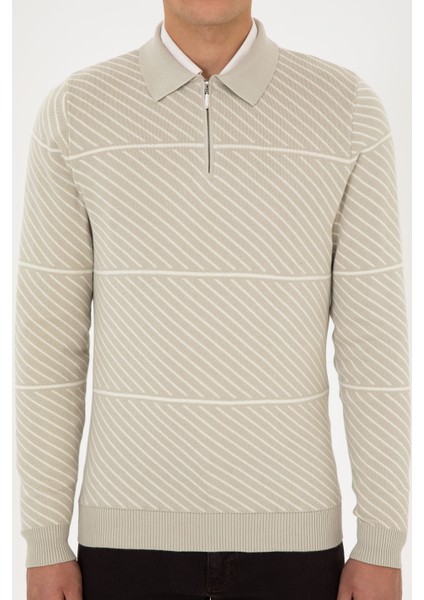 Erkek Açık Haki Kazak /triko 50308284-VR183