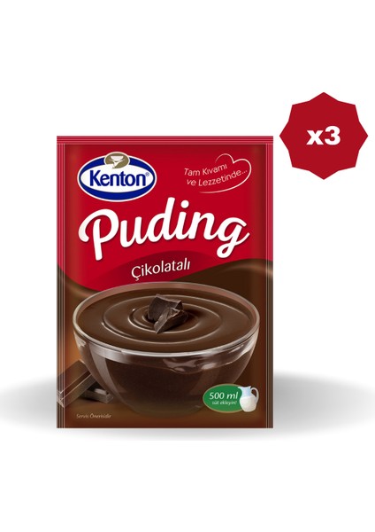 Puding Çikolatalı 100 gr - (3 Adet)