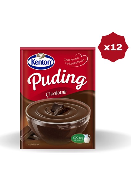 Puding Çikolatalı 100 gr - (12 Adet)