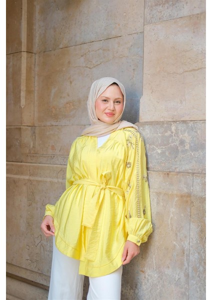 1963 Taş Işlemeli Kuşaklı Aerobin Kimono