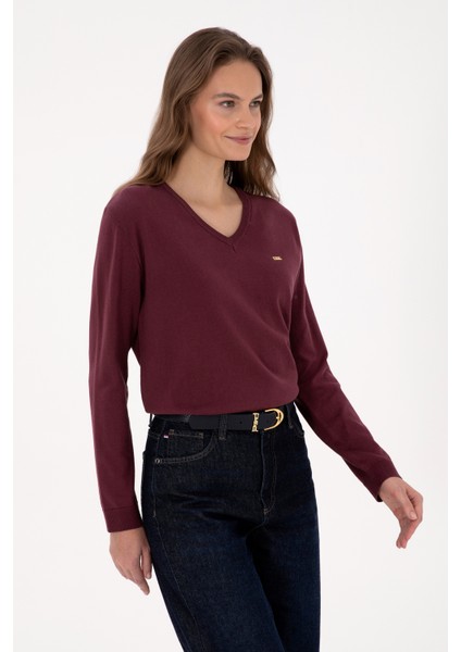 Kadın Plum Kazak /triko 50313598-VR177