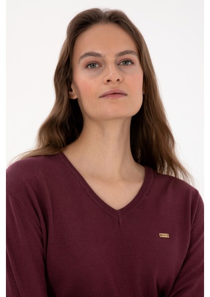 Kadın Plum Kazak /triko 50313598-VR177 fiyatları