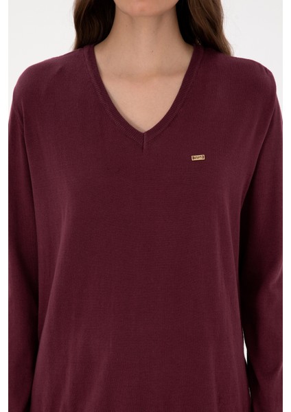 Kadın Plum Kazak /triko 50313598-VR177