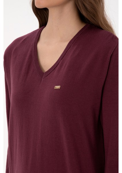 Kadın Plum Kazak /triko 50313598-VR177