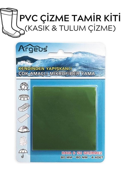 Pvc Çizme Tamir Yaması - Haki - Tulum Çizme / Kasık Çizme
