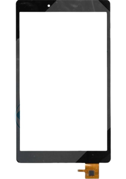 Samsung Tab A T290 Ön Cam Dokunmatikli Lens Ocalı - Siyah