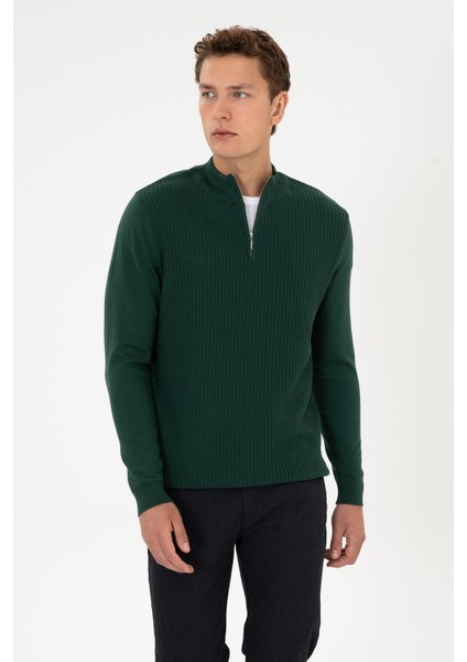 Erkek Koyu Yeşil Kazak /triko 50307830-VR079