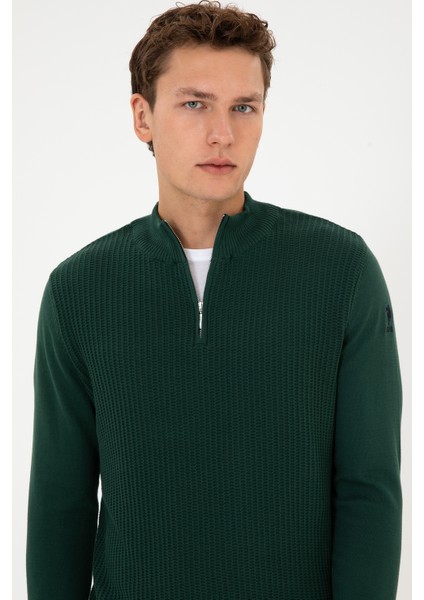 Erkek Koyu Yeşil Kazak /triko 50307830-VR079 fiyatları