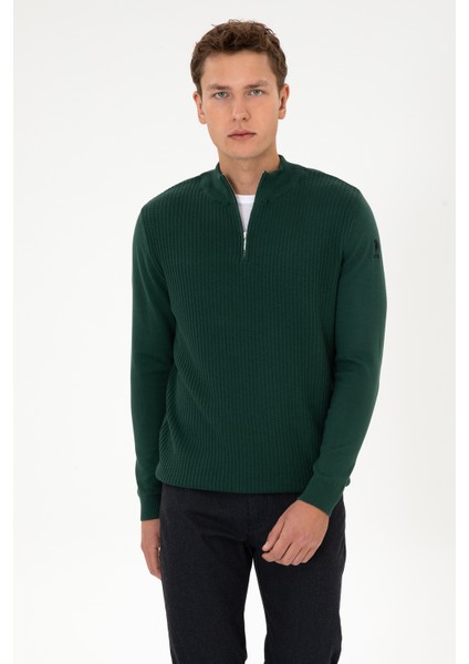 Erkek Koyu Yeşil Kazak /triko 50307830-VR079 modelleri