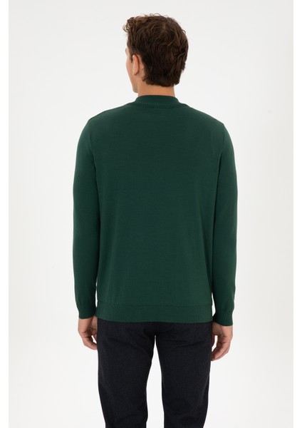 Erkek Koyu Yeşil Kazak /triko 50307830-VR079 indirimleri