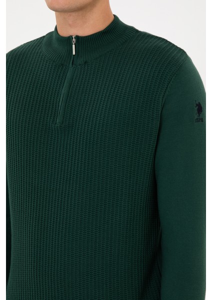 Erkek Koyu Yeşil Kazak /triko 50307830-VR079