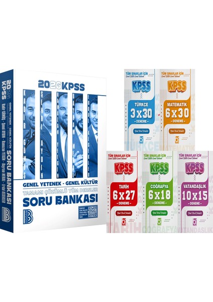 2026 Kpss Tüm Dersler Tamamı Çözümlü Soru Bankası - 5 Ders 31 Deneme