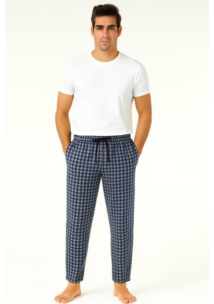 Erkek Desenli Cepli Süet Tek Alt Mavi