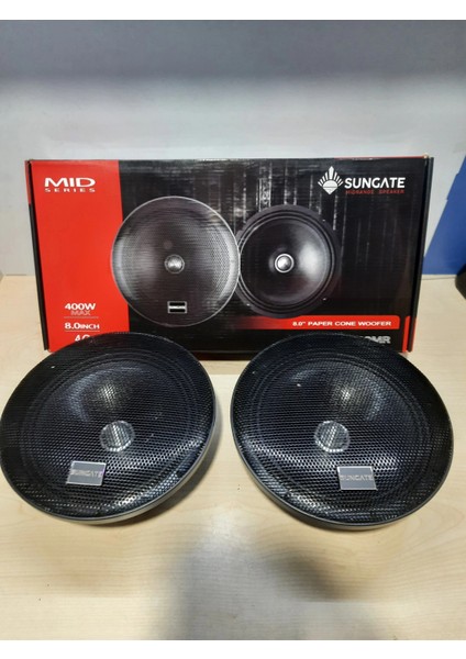 20CM Midrange - 400W 115RMS Kurşun Göbek Sungate Midrange