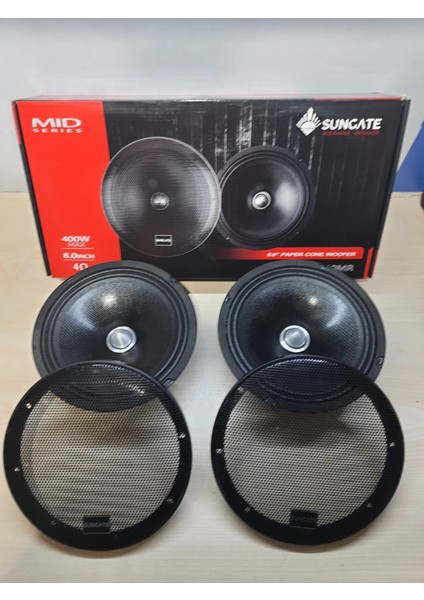 20CM Midrange - 400W 115RMS Kurşun Göbek Sungate Midrange modelleri