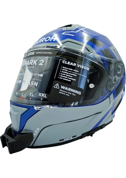 Airoh Spark 2 Kask uyumlu chinmount aksiyon kamera çene bağlantı aparatı seti