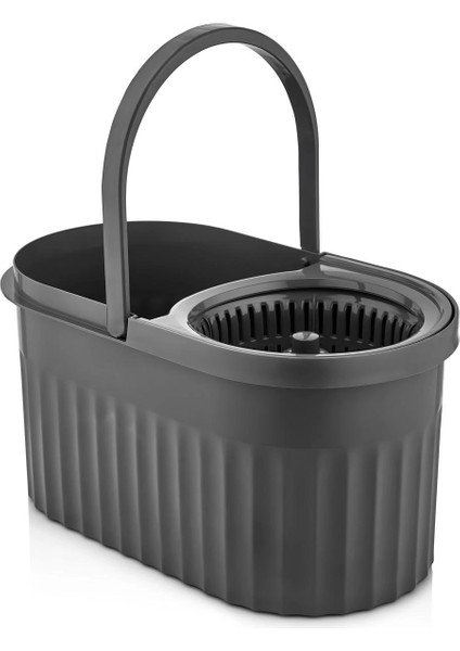 Otomatik Mop Seti Paspas ve Sıkma Kovası, 360° Döner Başlıklı Mikrofiber Yer Temizleme Yeşil indirimleri