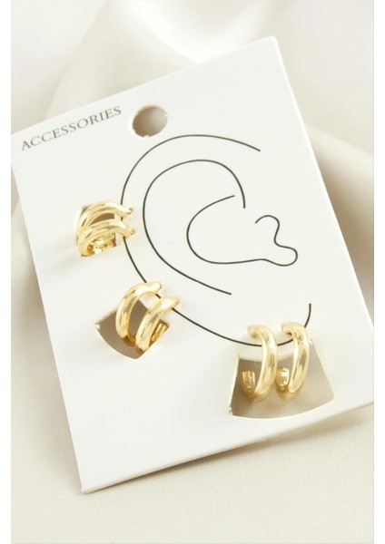 6 Adet Halka Kıkırdak Küpe