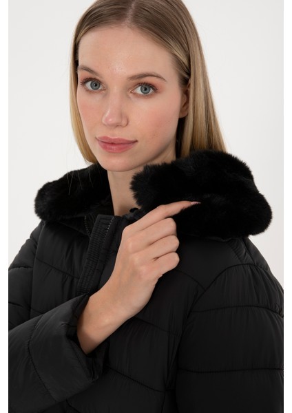 Kadın Siyah Mont 50308797-VR046