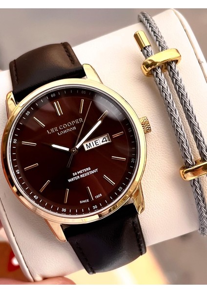 Italyan Tasarım Bileklik Hediyeli 2 Yıl Garantili 5 Atm Erkek Kol Saati ELC.08235.142