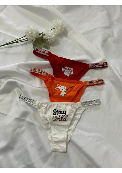 Kadın Külot 3 Lü Slipkutulu