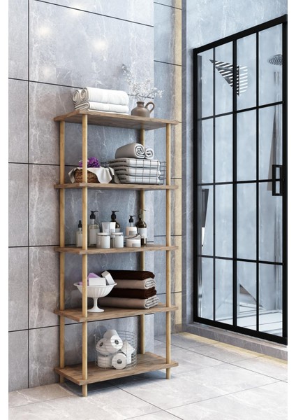 “çok Amaçlı Natural Ahşap Raf Sistemi 5 Katlı Banyo ve Mutfak Düzenleyici” fiyatları